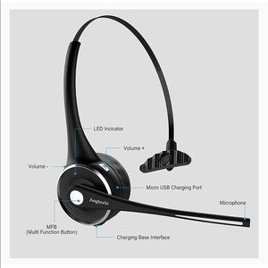 Angteela Wireless Headset with Microphone